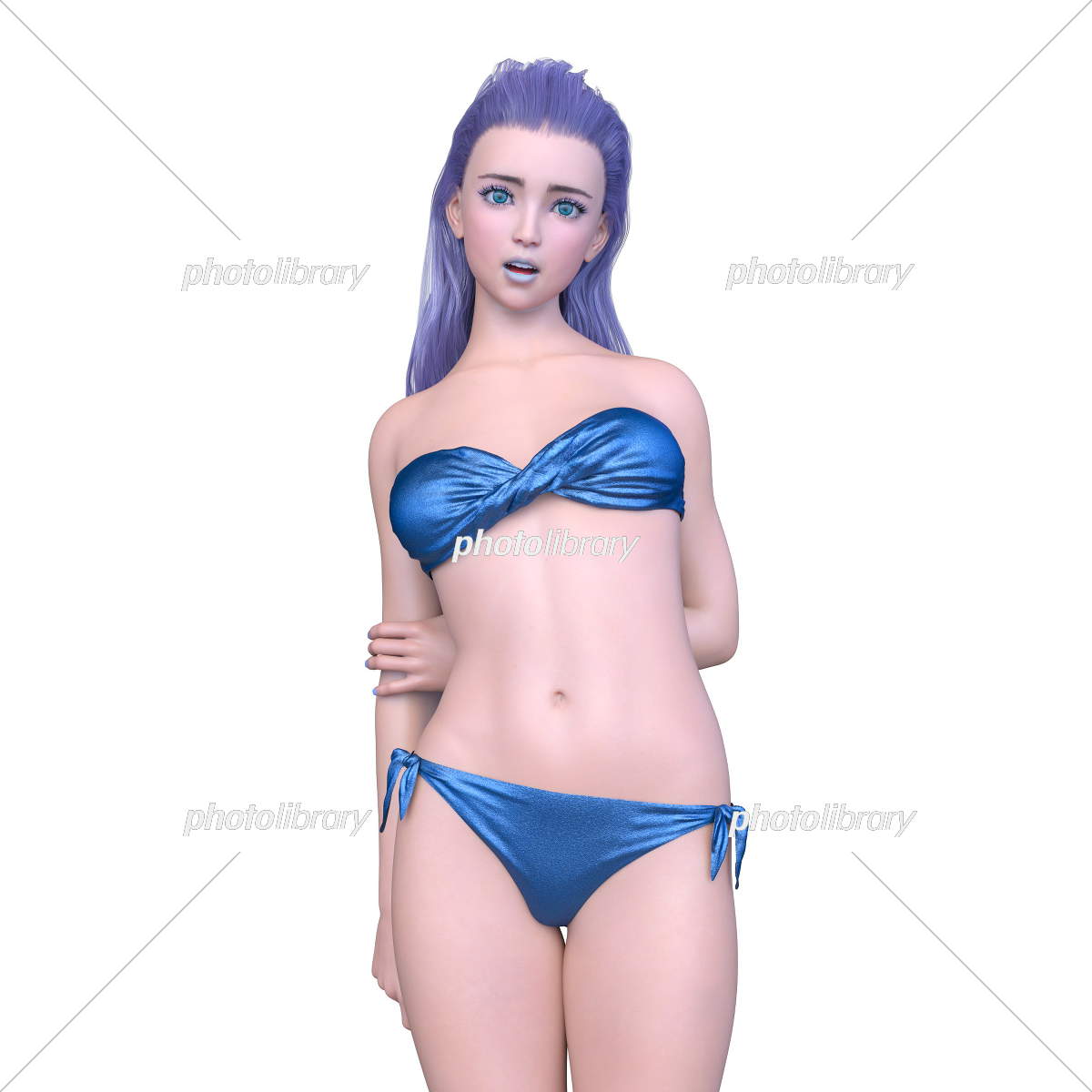 ビキニ姿の女性 イラスト素材 [7510044] - フォトライブラリー