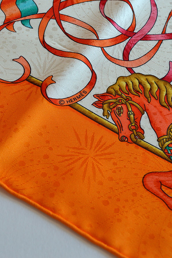 1993'S エルメス カレ ヴィンテージスカーフ Hermes Carre Luna Park