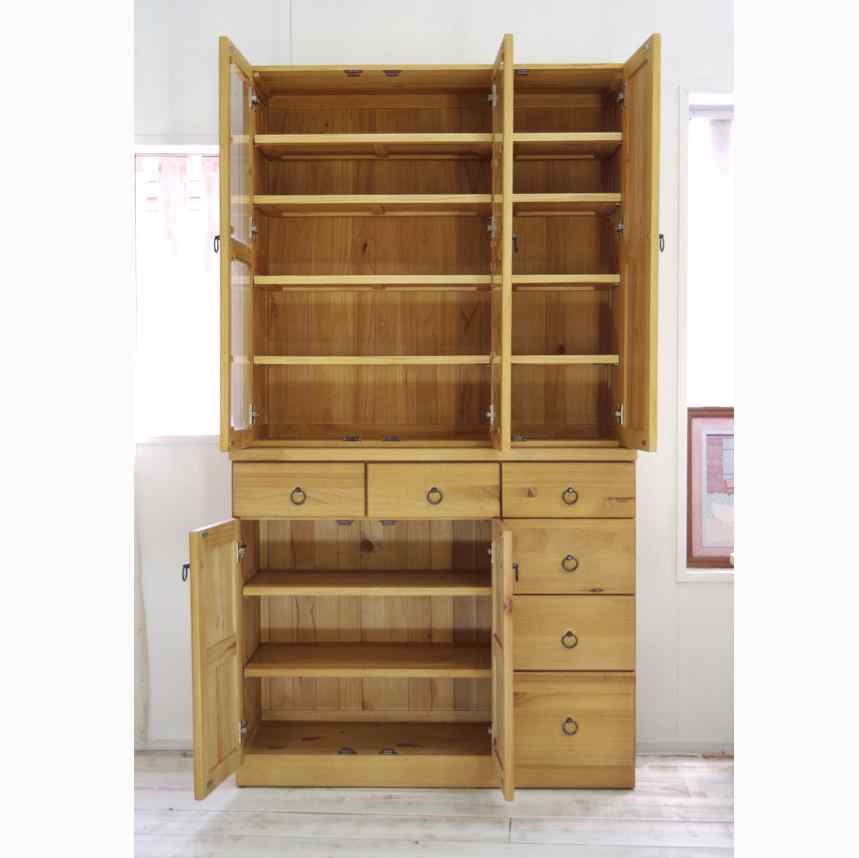 カントリー食器棚｜カントリーキッチン収納｜パインファクトリー