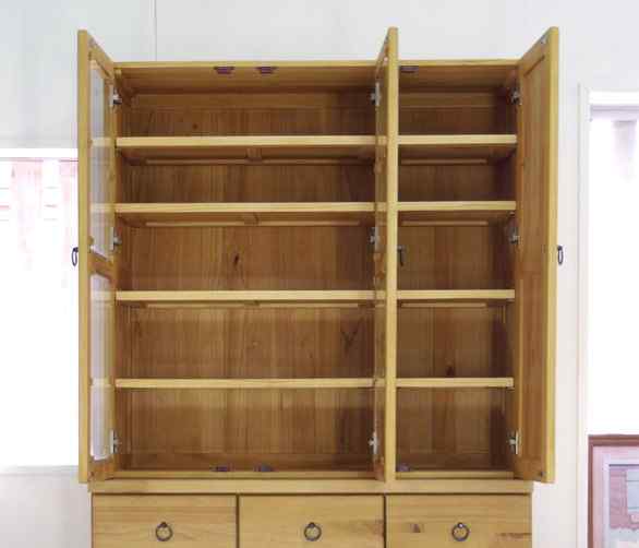 カントリー食器棚｜カントリーキッチン収納｜パインファクトリー