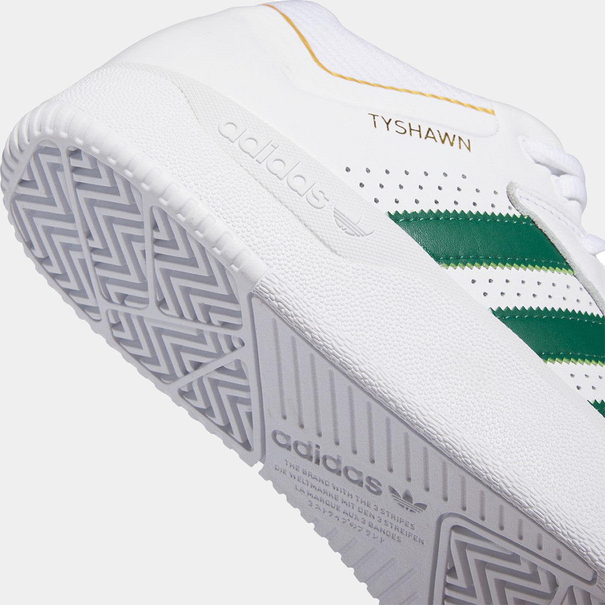 ADIDAS TYSHAWN - WHITE/DARK GREEN IE0910 - PLA Skateboarding