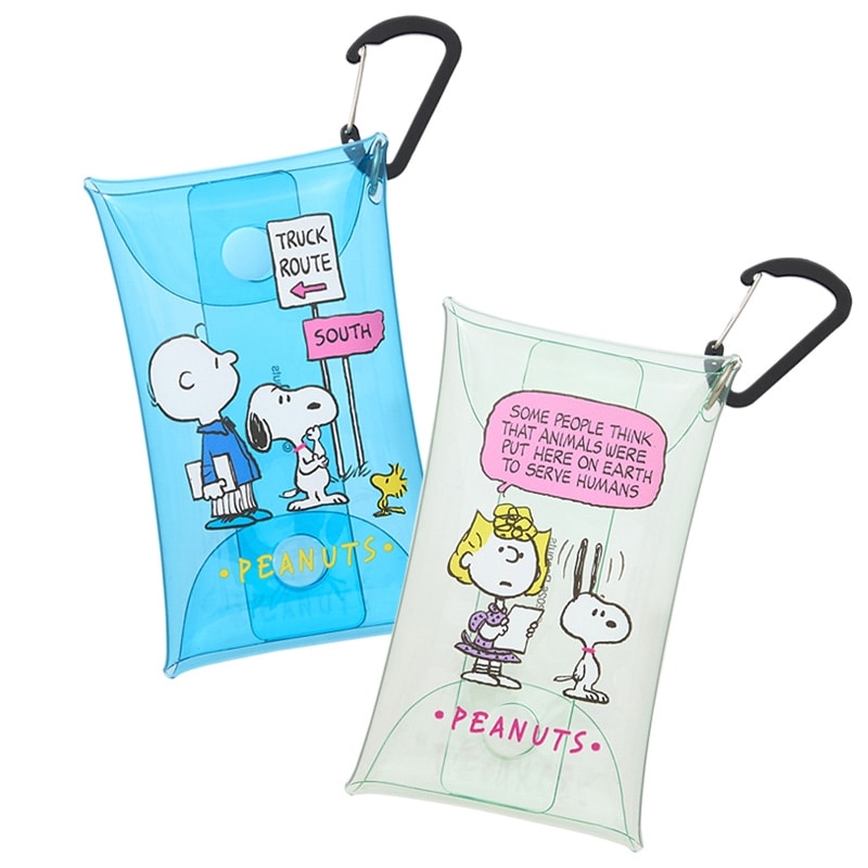スヌーピー PEANUTS クリアマルチケースS(ブルー): 通常| プラザ