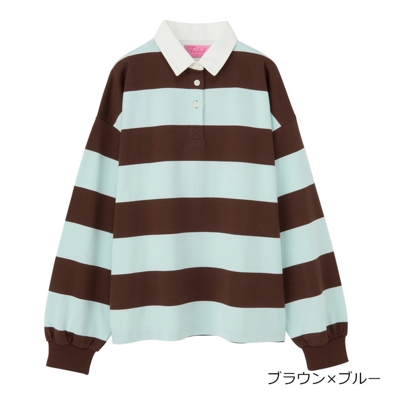 Furbish ファービッシュ ラガーシャツ(ホワイト×ネイビー): 通常