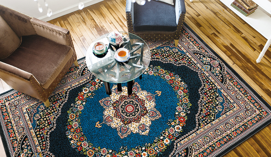 prevell ペルシャ絨毯 ウールシルク90x125cm prevell ペルシャ絨毯