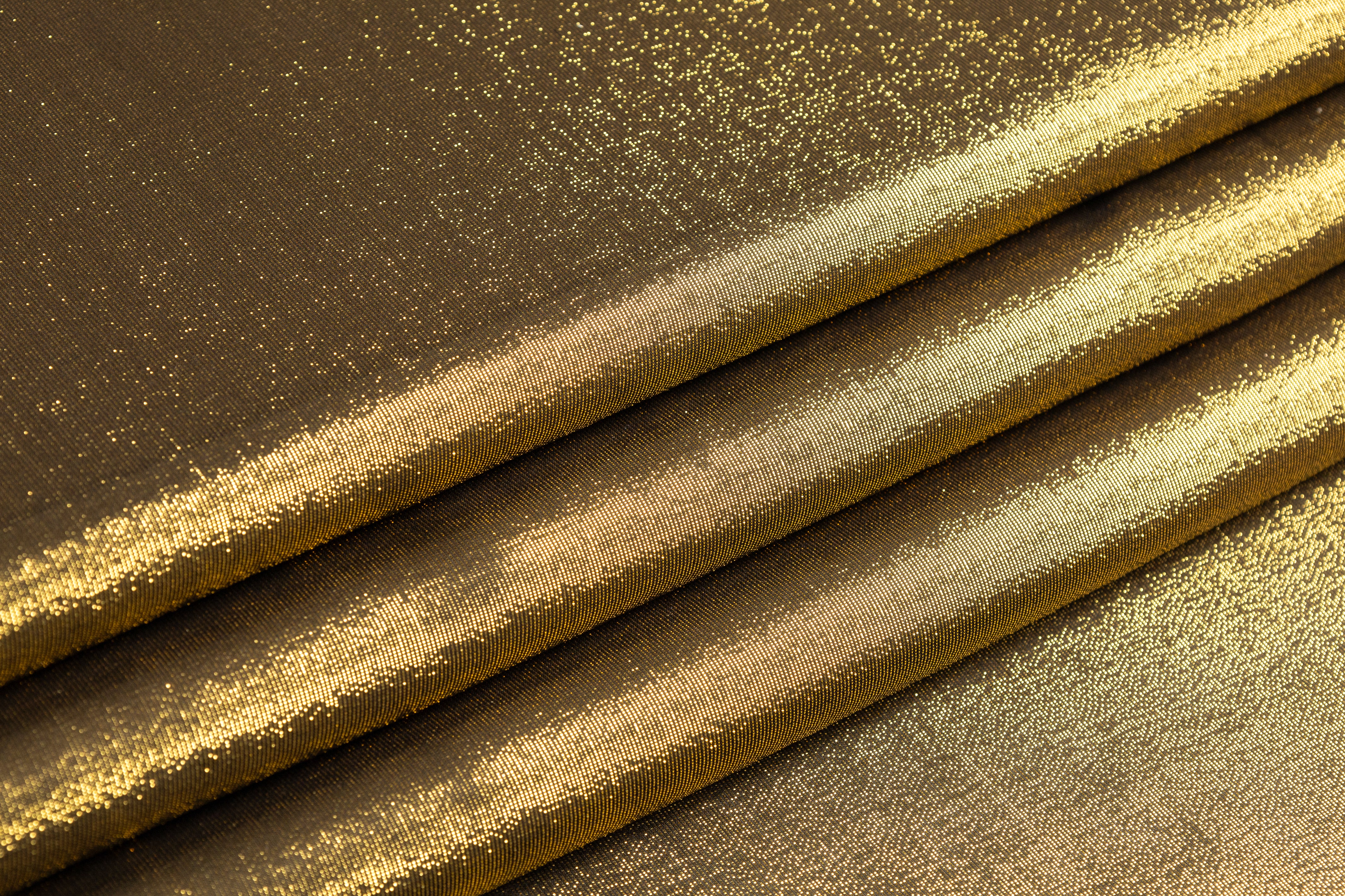 Silk Chiffon Lamé - Black / Gold