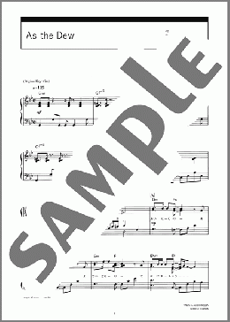 ピアノ楽譜】As the Dew / GARNET CROW(ソロ 中級)