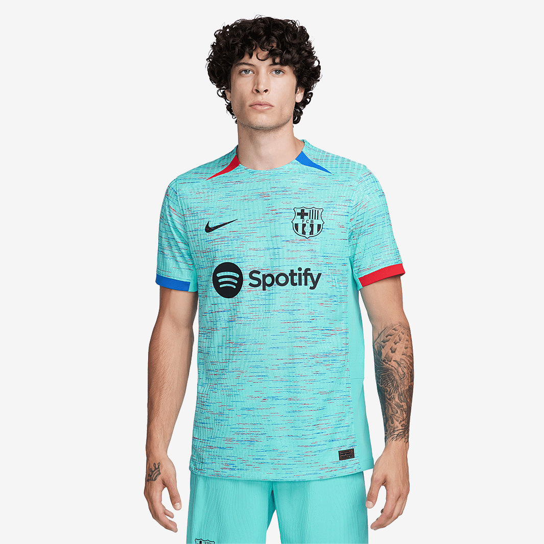 Nike FC Barcelona Dri-Fit ADV Match Third SS Shirt - Light Aqua