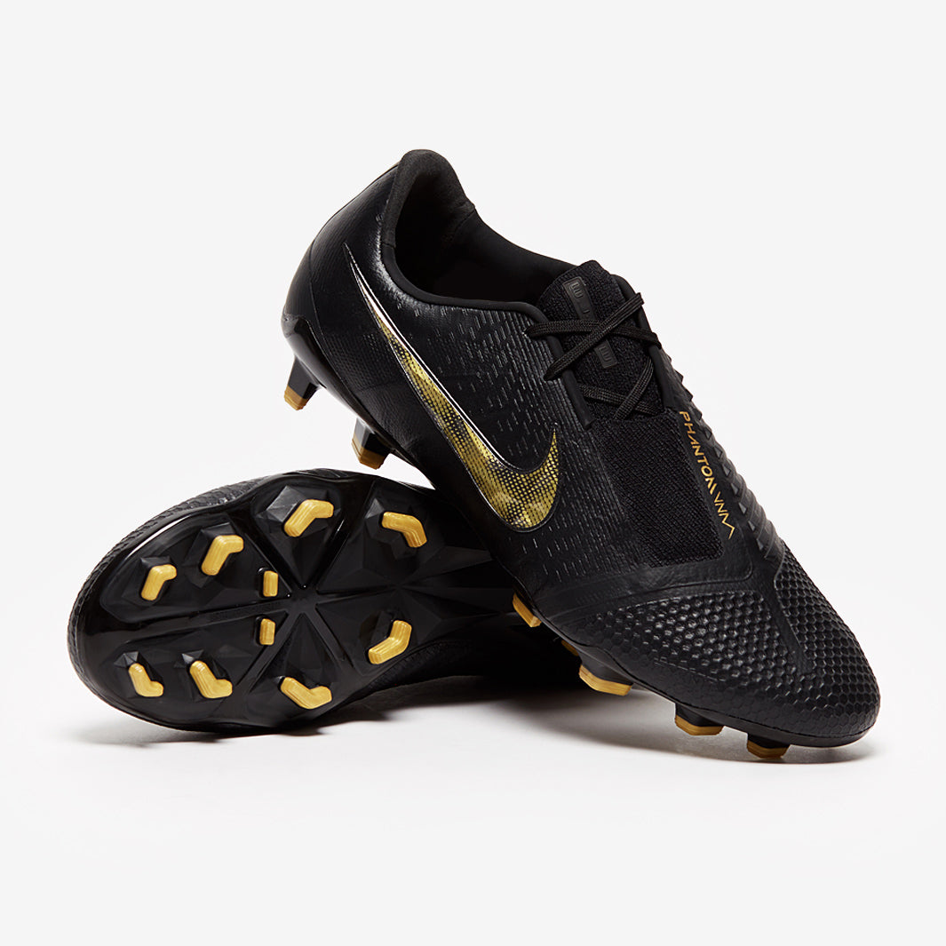 Nike Phantom VNM Elite FG - Black/Metallic Gold - Firm Ground