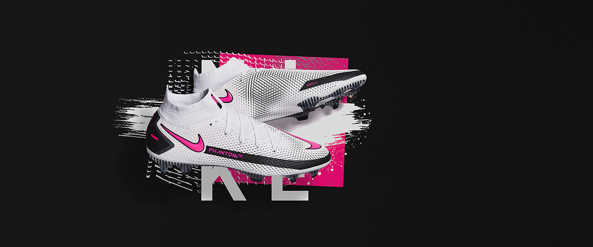 Nike Phantom GT Elite DF FG - White/Pink Blast/Black - Mens cleats