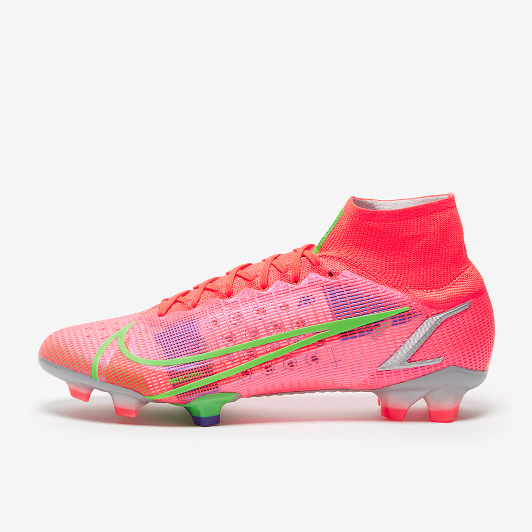 Nike Mercurial Superfly VIII Elite FG - Bright Crimson/Metallic