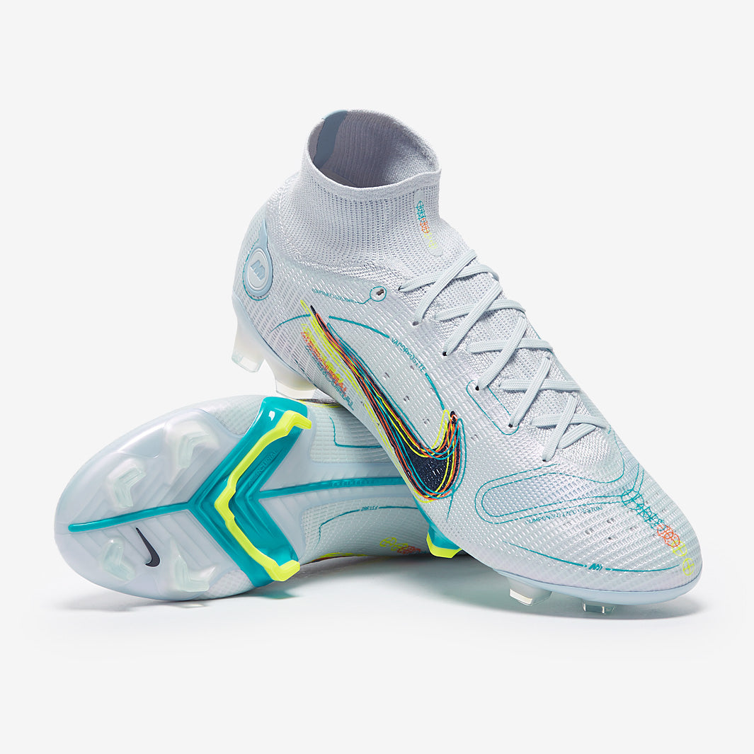 Nike Mercurial Superfly VIII Elite FG - Soccer Grey/Blackened Blue