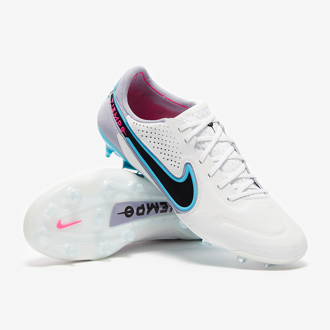 Nike Tiempo Legend IX Elite FG - White/Black/Baltic Blue/Pink