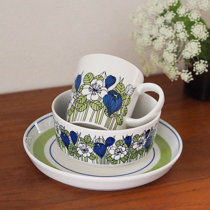 アラビア クロッカス プレート 19cm グリーン / ARABIA Krokus | 食器