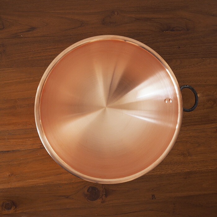 ボウマル 銅のペストリーボウル 取っ手付き 26cm（フランス製