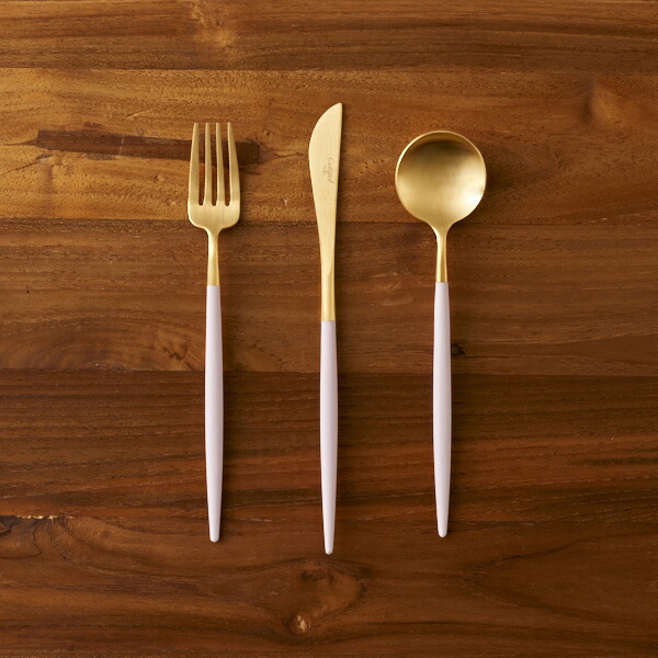 正規品】□クチポール ゴア・アイボリー ゴールド デザートセット 3PCS