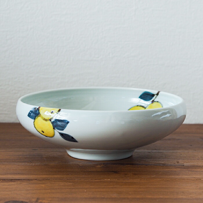 徳永遊心窯 色絵 みかん 7寸鉢 | 食器と料理道具の専門店「プロキッチン」