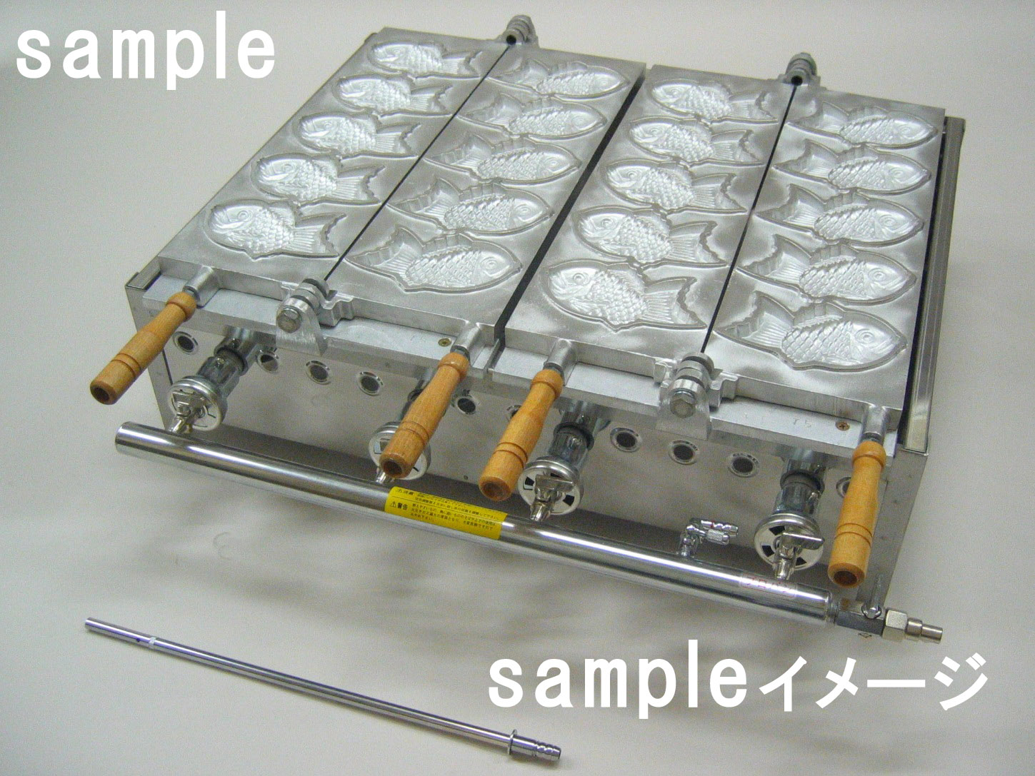 たい焼き機 5匹 通常 1連：鉄板焼き器・たこ焼き器などを扱う厨房機器