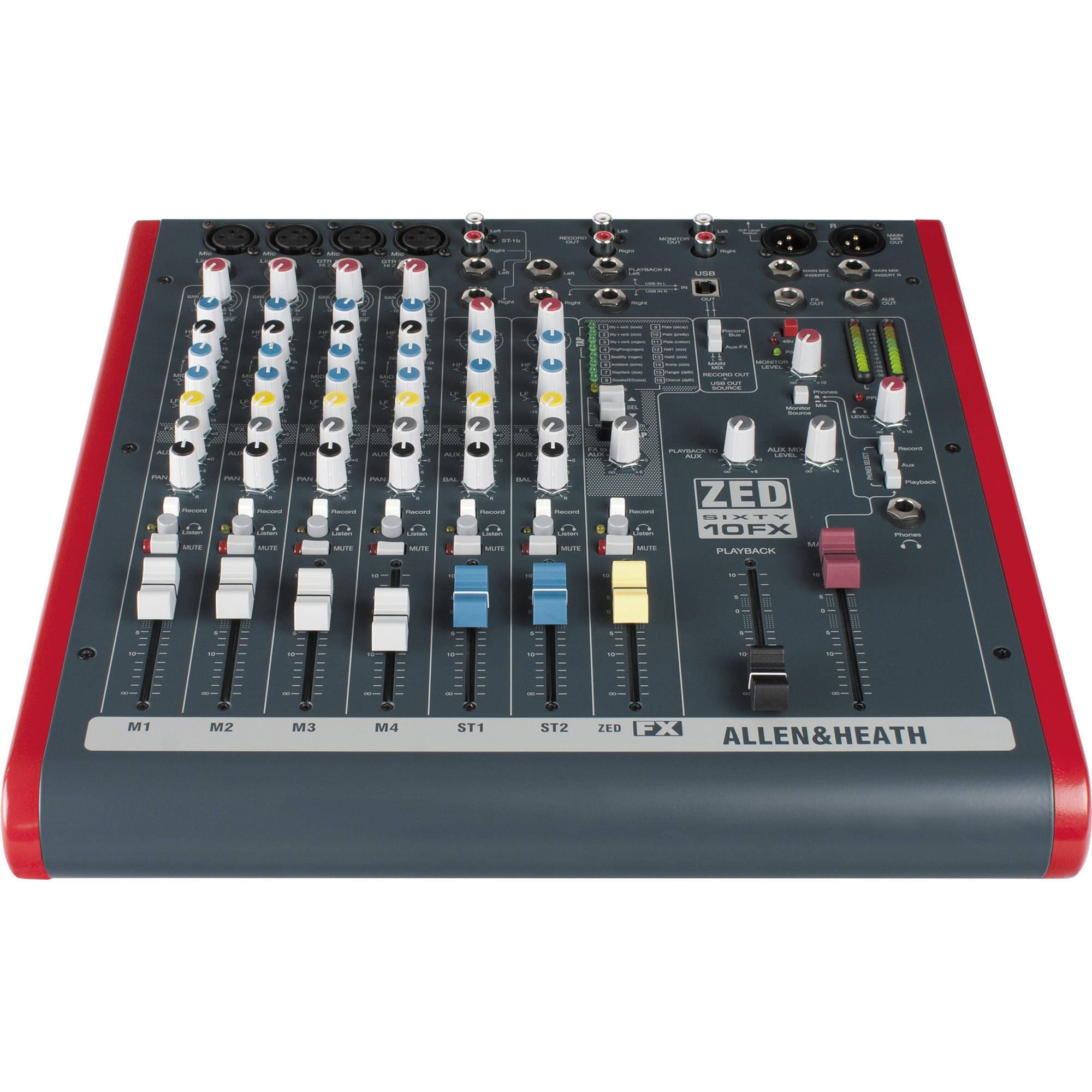 Allen & Heath ZED60-10FX – 6 Channel Mixer with Digital Effects
