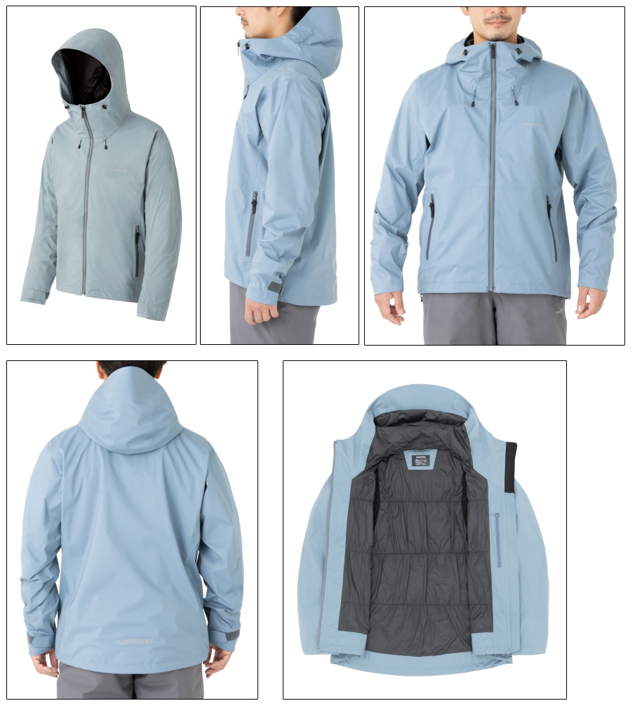 シマノ デュラスト3シーズンレインジャケット ブルーグレー S～XL RA