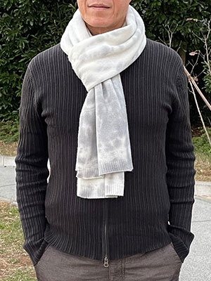 タイダイ染めカシミヤストール - PURE Planning ピュア・プランニング