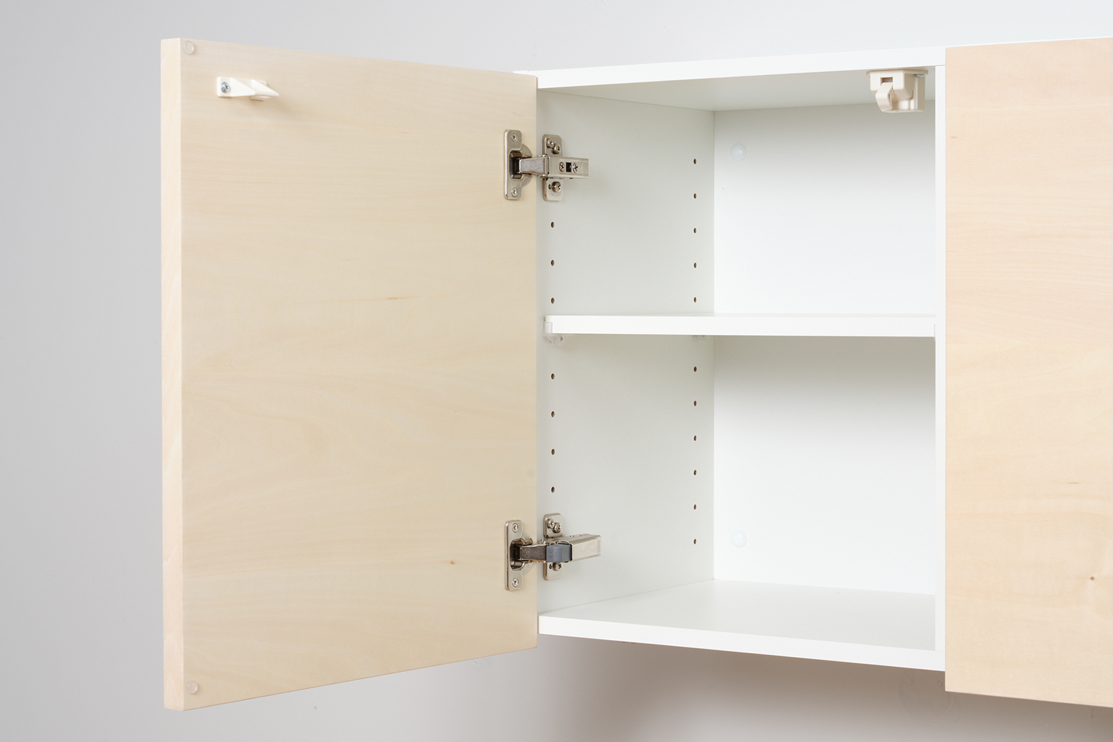 オーダー吊り戸棚 開き扉 ラワン W910～1350 | KB-KC024-15a-G183