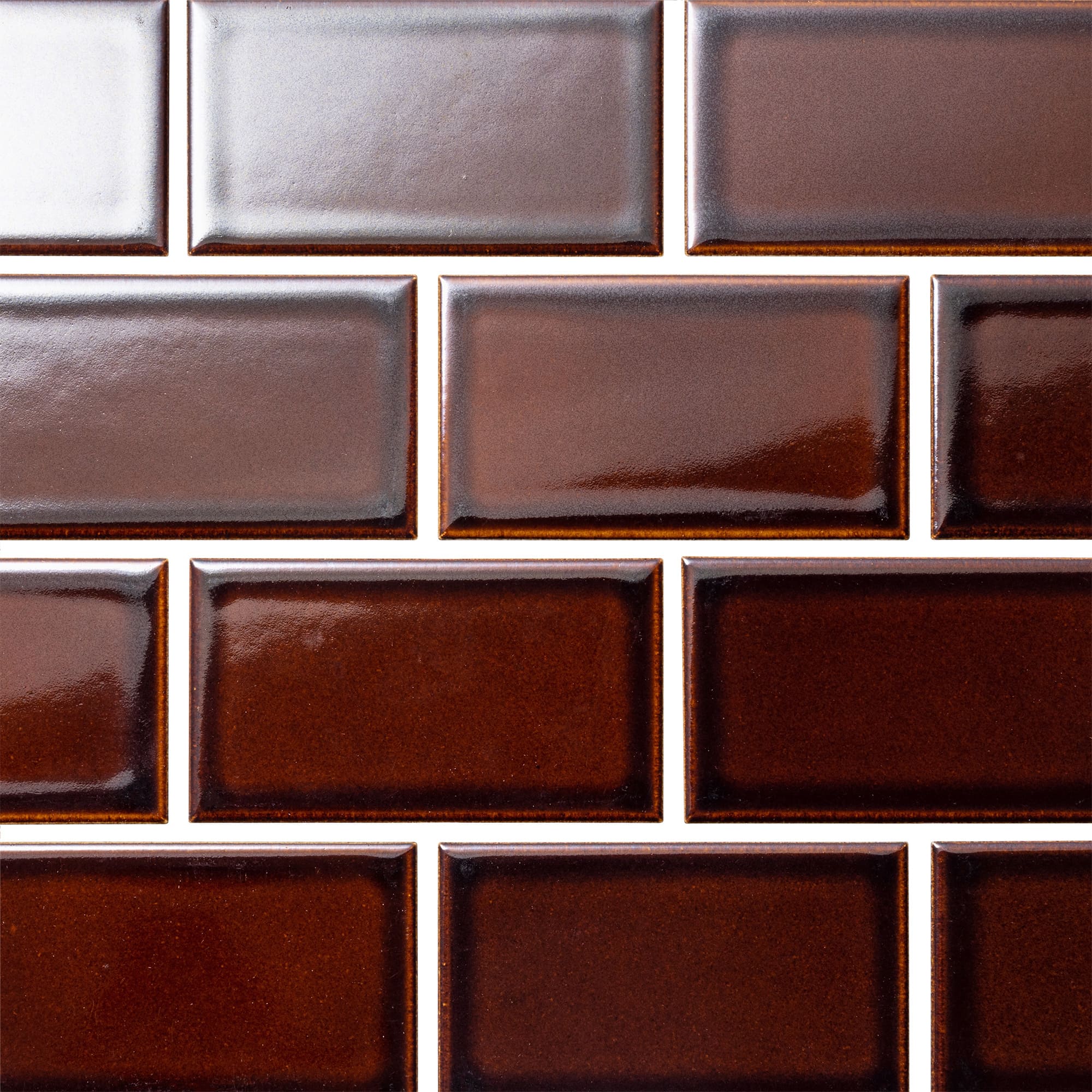 レトロエイジタイル ブラウン 小口平（バラ売り） | WL-TL014-06P-G141