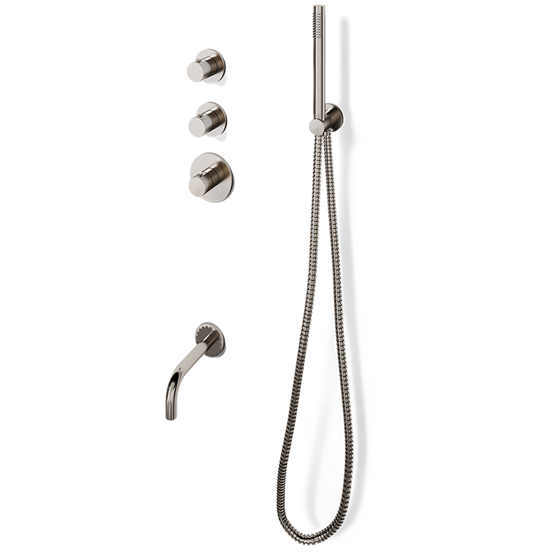 バスシャワー 2way（ハンド＋スパウト） サテン | KB-BT005-15-G141