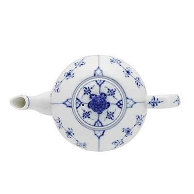 ブルーフルーテッド プレイン ミニ ティーポット 350ml|ロイヤル