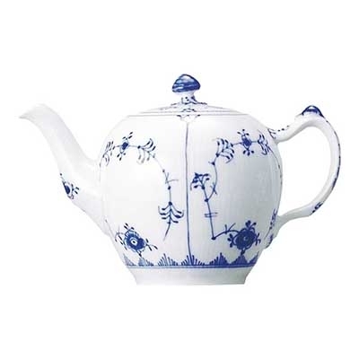 ブルーフルーテッド プレイン ティーポット 700ml|ロイヤル