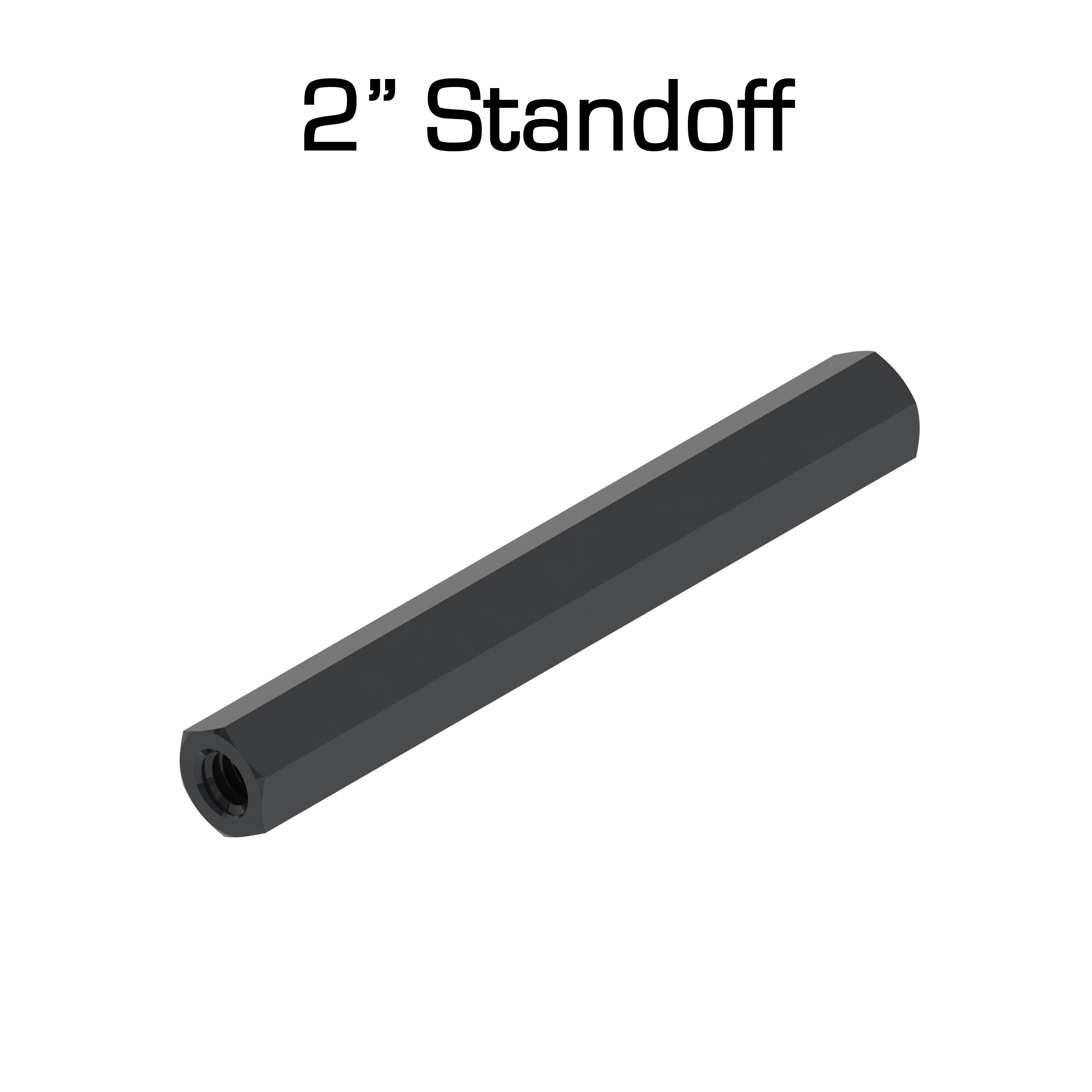 Black Aluminum Standoffs, 2