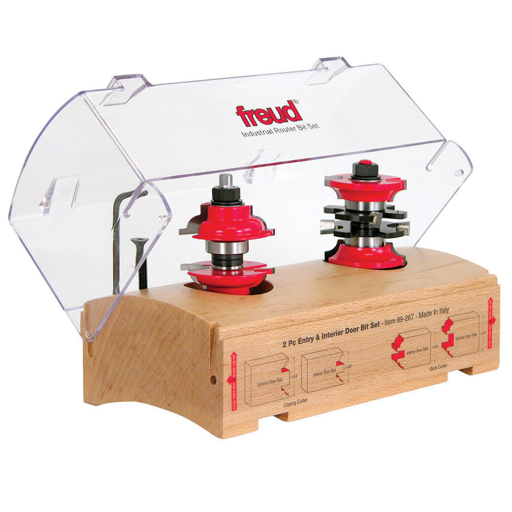 Freud™ 99-267 2-pc. Entry & Interior Router Bit Set | Rockler