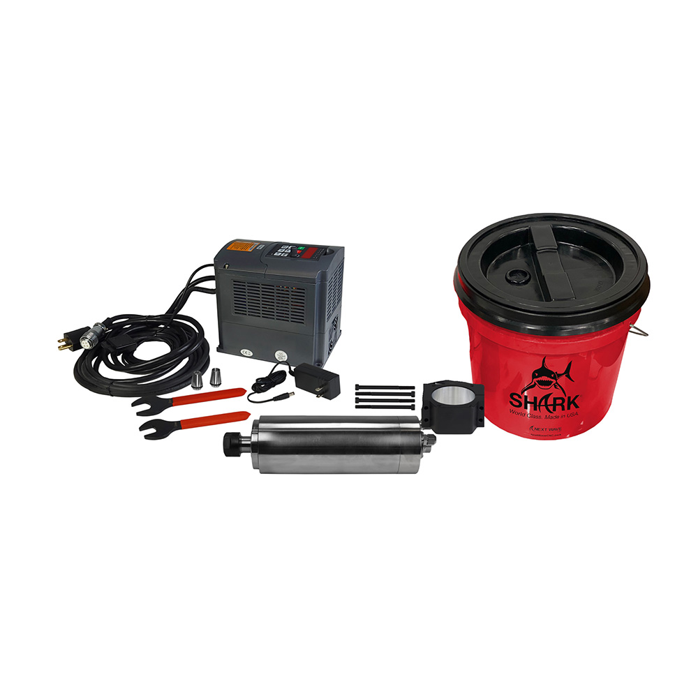 Next Wave CNC 3HP Water-Cooled Spindle with Bucket - Rockler