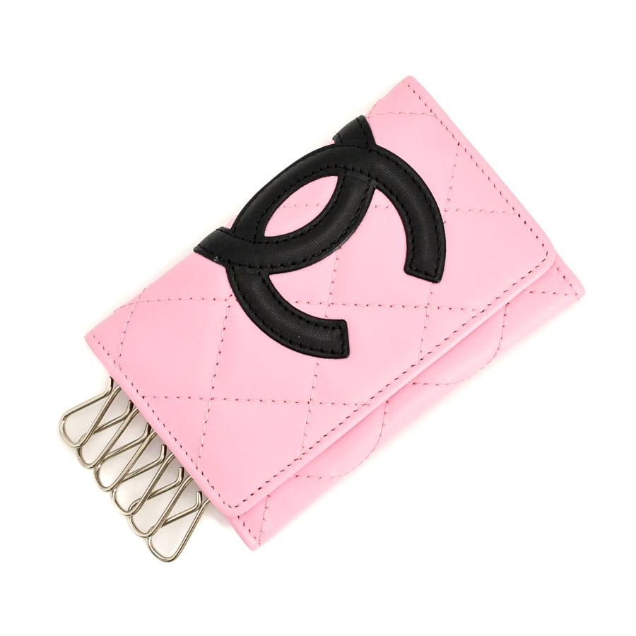 V字回復 ！CHANELシャネル☆6連キーケース ブラックピンク 楽天市場