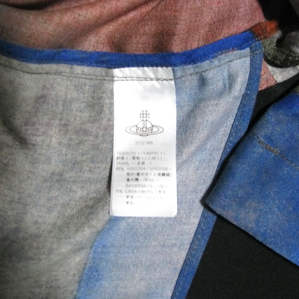 Vivienne Westwood Anglomania Union Jack Print Punk Tunic Top