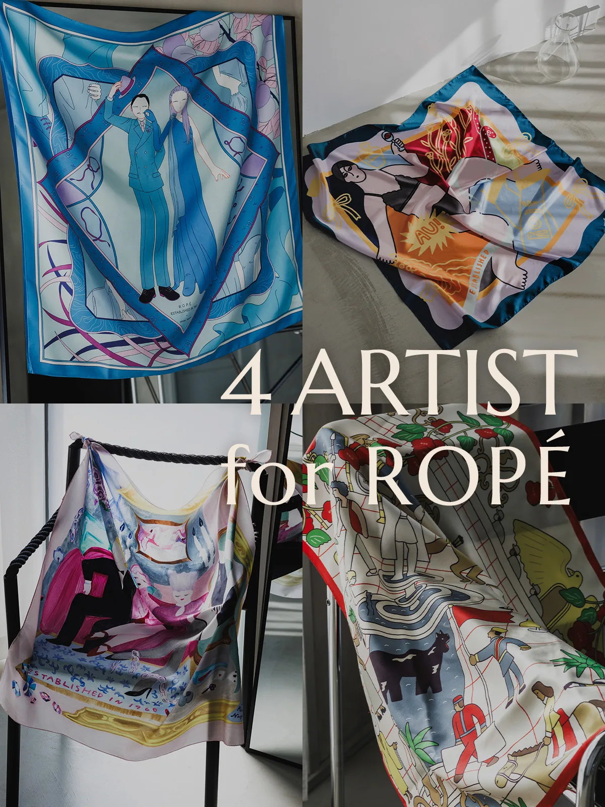 4 ARTIST for ROPÉ Scarf Collection | ROPÉ（ロペ）ブランド公式サイト