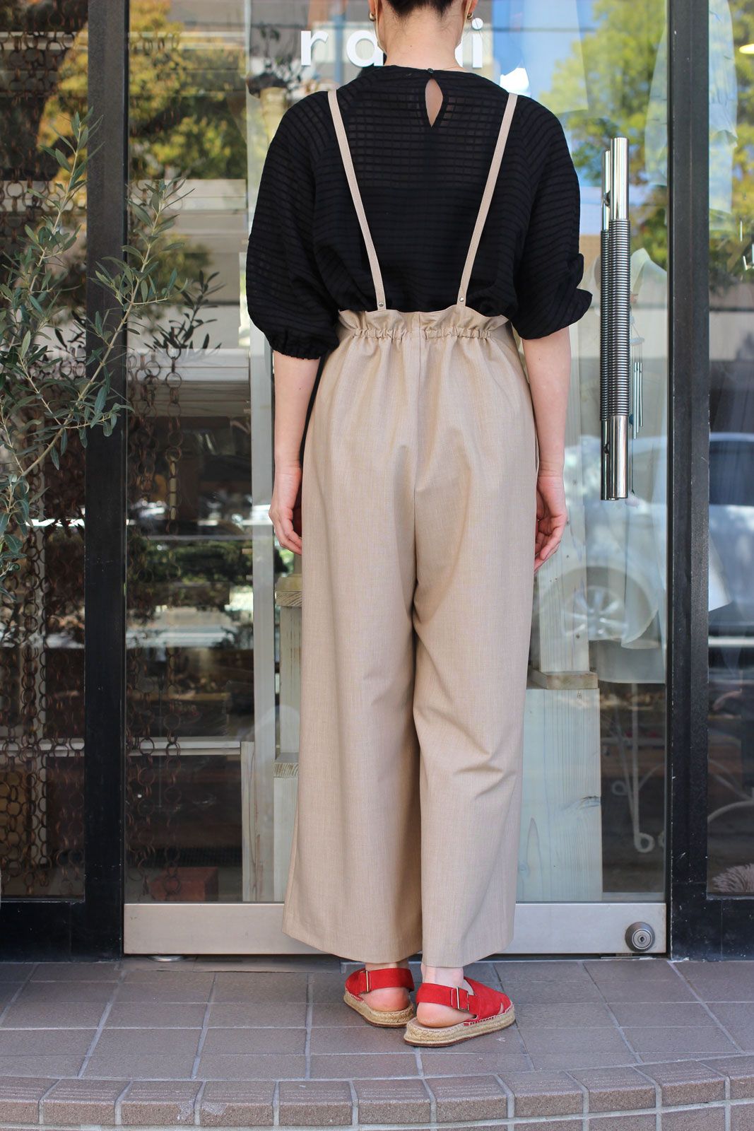 mink chair - リネンブレンドサロペット ベージュ | ravii ONLINE STORE