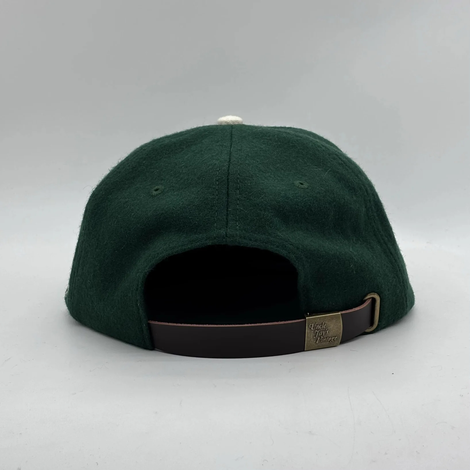 Uncle Jay's Vintage New York Yankees Melton Wool Cap - Green - RAWDRIP