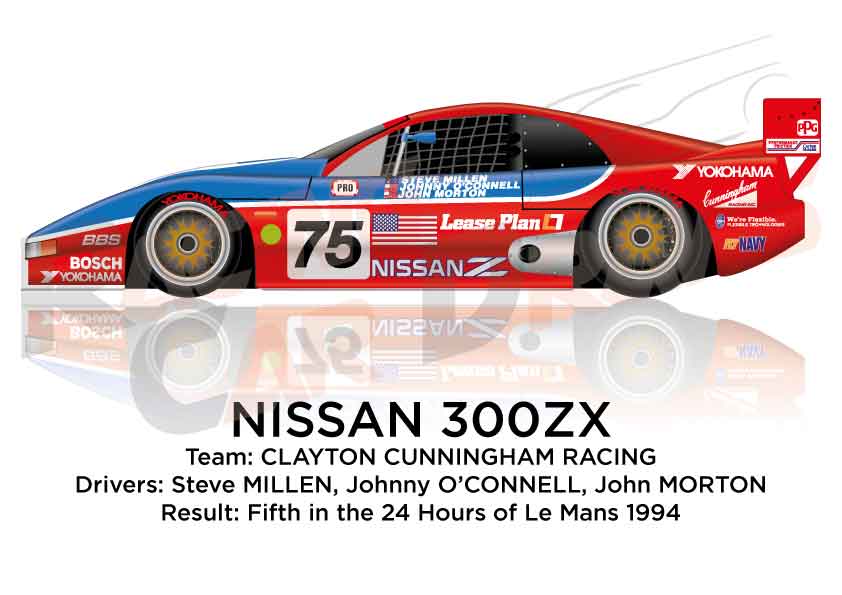 Nissan 300ZX n.75 winner in the 24 Hours of Le Mans 1994