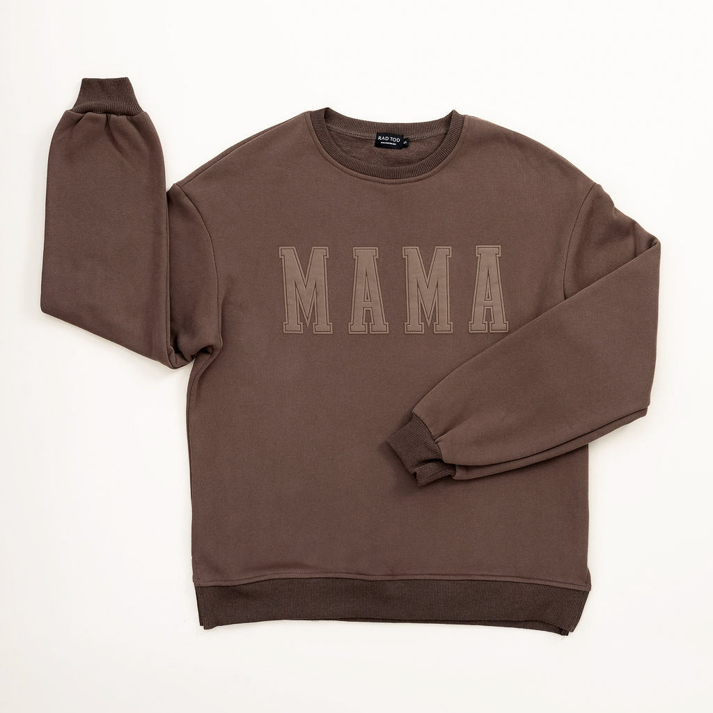 Mama Crewneck – Brown Matching Mom Sweatshirt – Rad Tod
