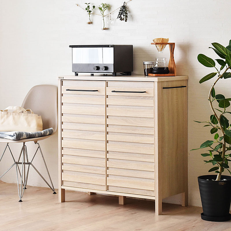 キッチン収納 レンジ台 LAFIKA キッチンキャビネット ロータイプ