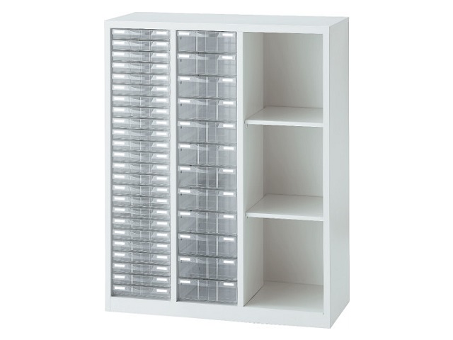 新品】クリスタルトレーキャビネット・クリアケース・書類整理ケース