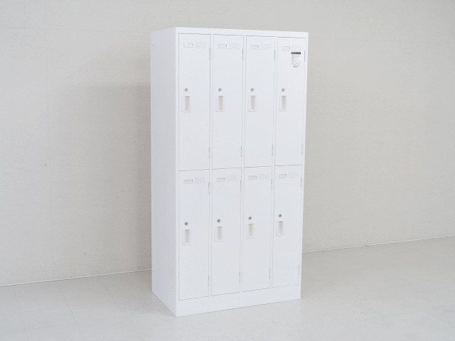 中古｜コクヨ｜LK｜4人用ロッカー・スチール製更衣用ロッカー・鍵