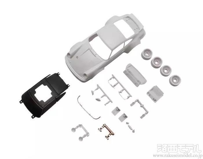 京商 MZN238 ポルシェ 934 RSR ホワイトボディセット (未塗装/ホイール