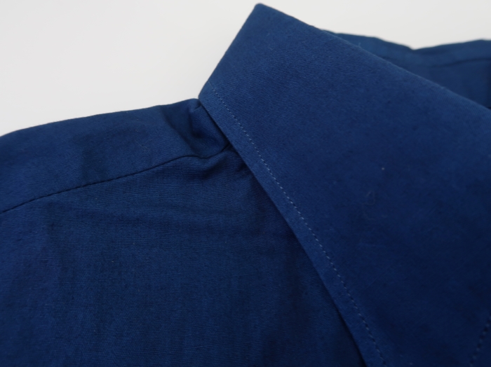 楽天市場】藍染 長袖シャツ メンズ 長袖 無地 M・L 綿100％ 色：濃藍