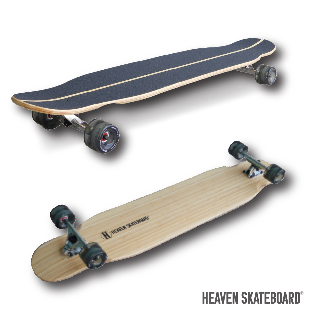 楽天市場】ロングスケートボード44インチHEAVEN SPIN WAVE 44約113.6