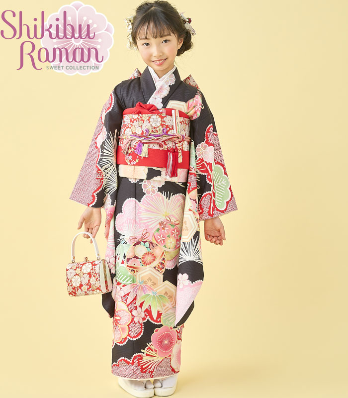 楽天市場】七五三 753 着物 7歳 女の子 着物フルセット 式部浪漫