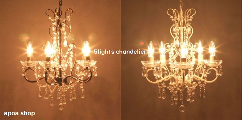 楽天市場】シャンデリア 5灯 クリーム ダークゴールド おしゃれ レトロ