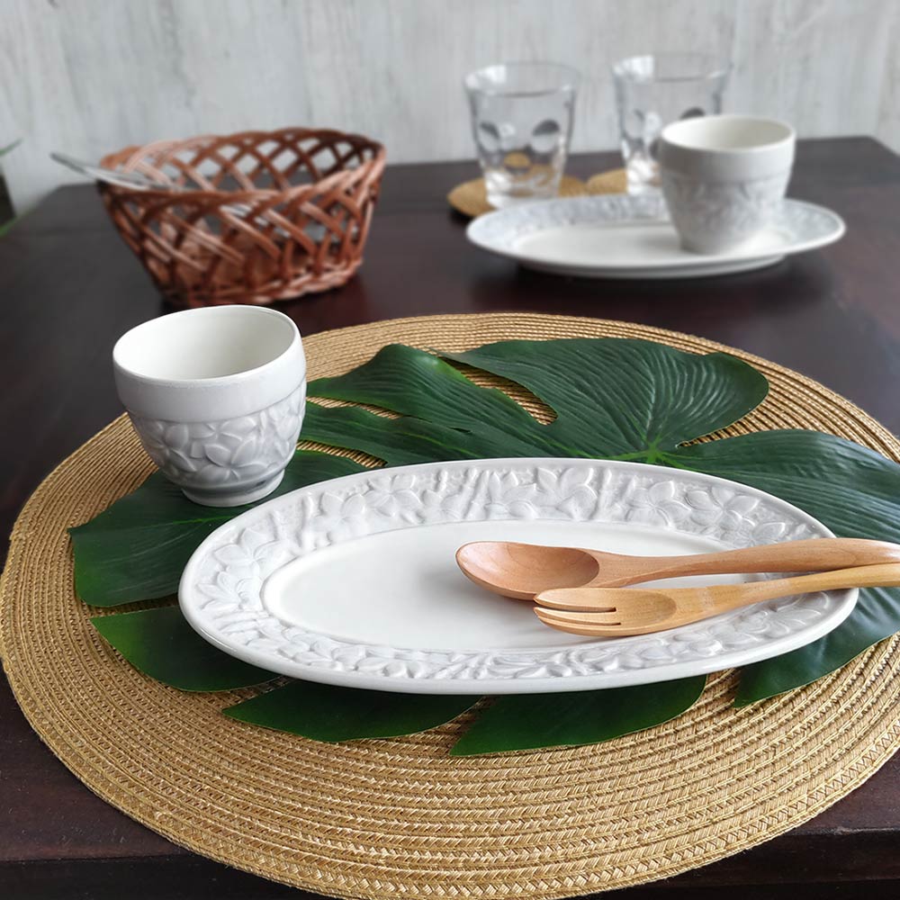 楽天市場】【ポイントUP アジアン バリ】 ジェンガラ 楕円型 皿