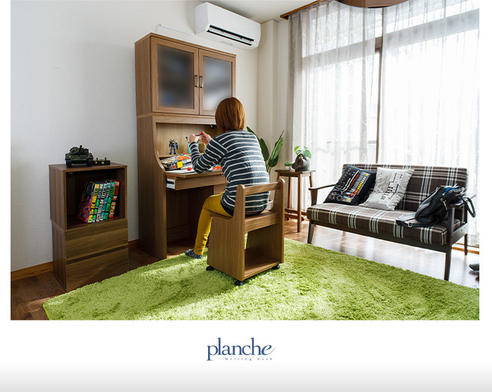 ライティングデスク 学習机 ビューロー 「planche」ハイタイプデスク2