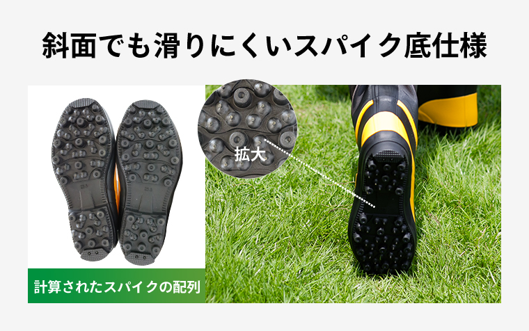 楽天市場】SGサプラー2 長靴 スパイク 鋼線 耐切創 ケブラー 森林 山林